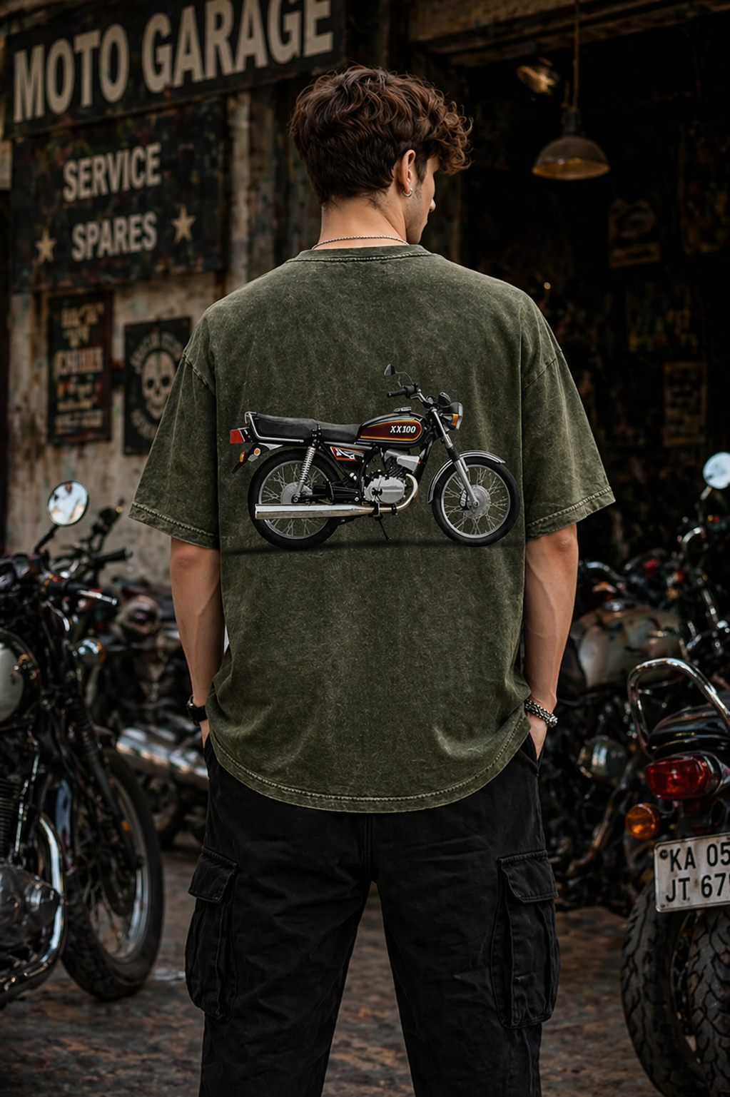 Unisex Acid Washed Oversized T-shirt (100% Cotton 240GSM)
