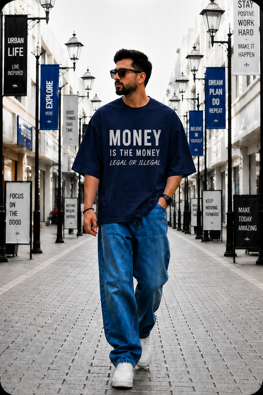 Men Unisex Oversized Hip Hop Premium T-Shirt (220GSM)