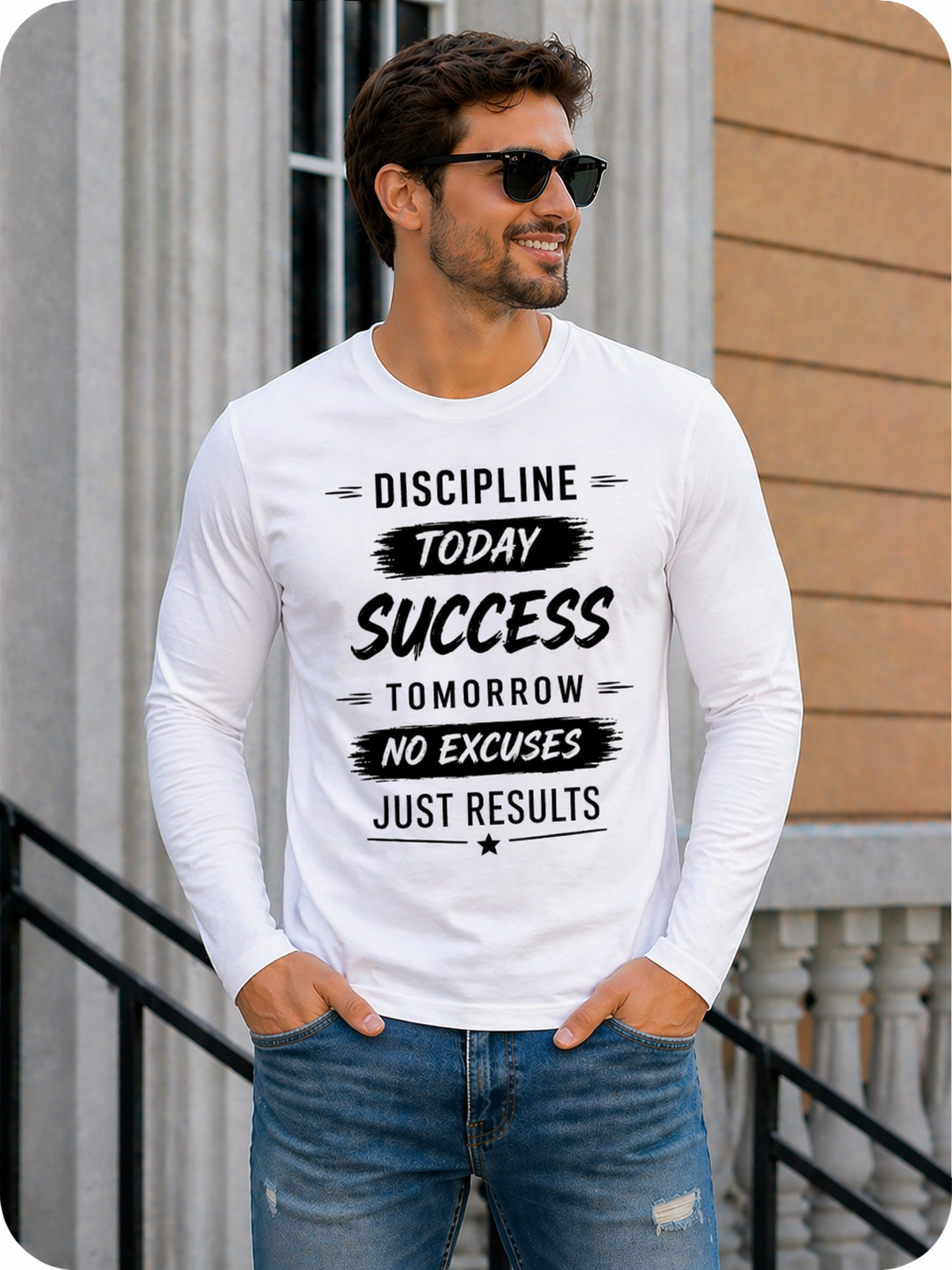 Mens Full Sleeves High Quality T-Shirt(180GSM)