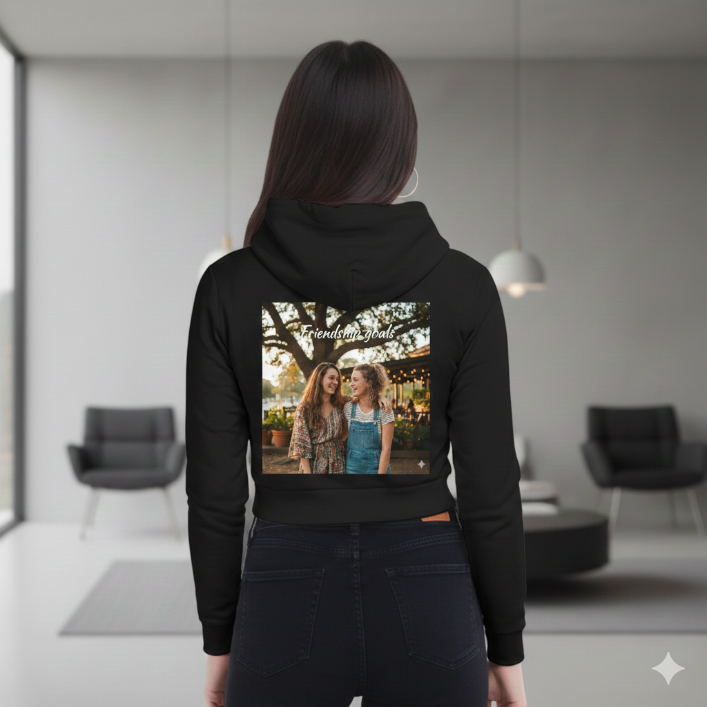 Women Cropped Hoddie