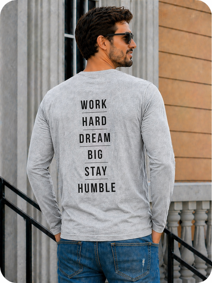 Mens Full Sleeves High Quality T-Shirt(180GSM)