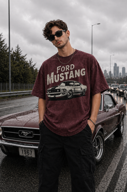 Unisex Acid Washed Oversized T-shirt (100% Cotton 240GSM)