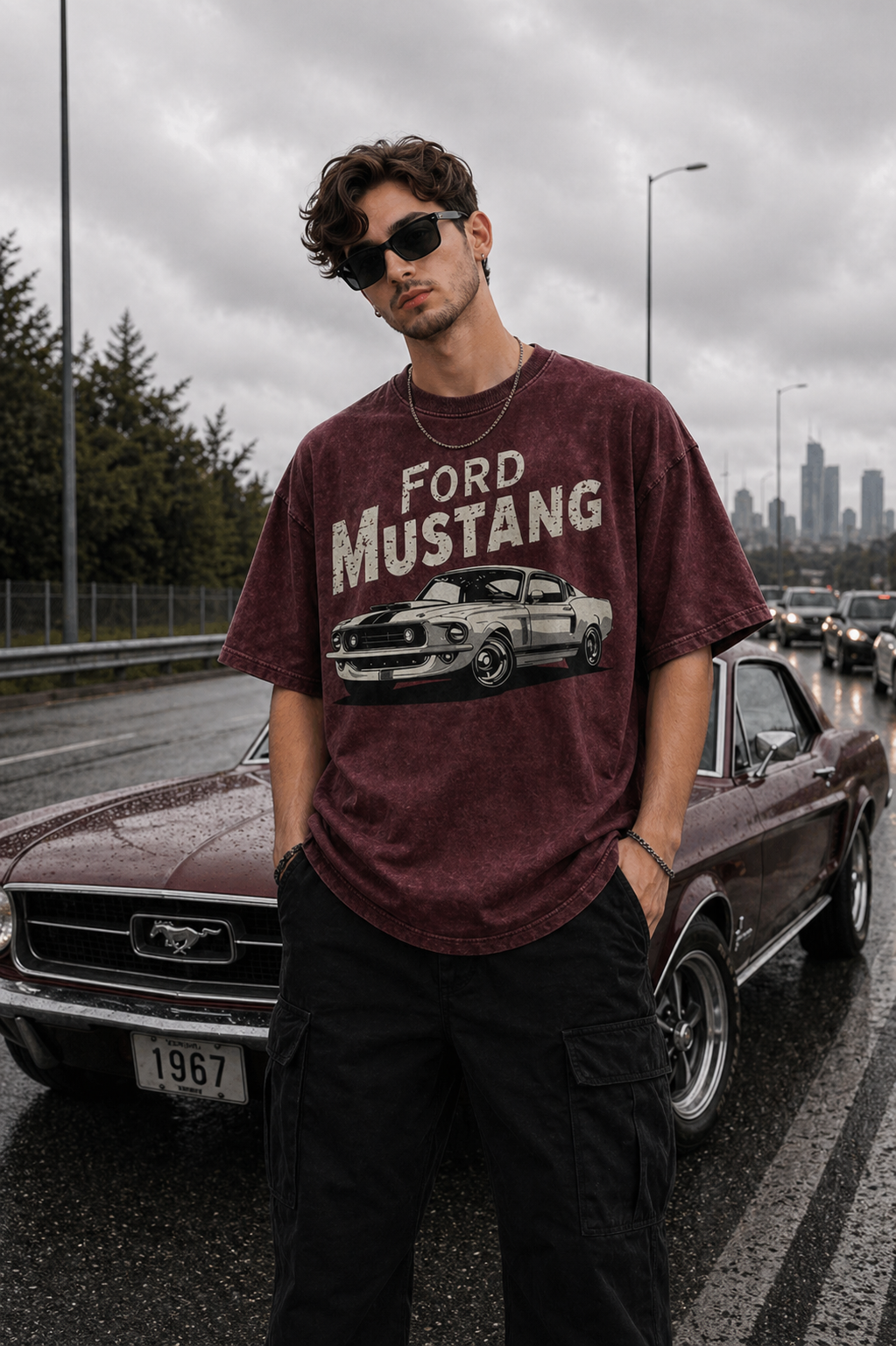 Unisex Acid Washed Oversized T-shirt (100% Cotton 240GSM)