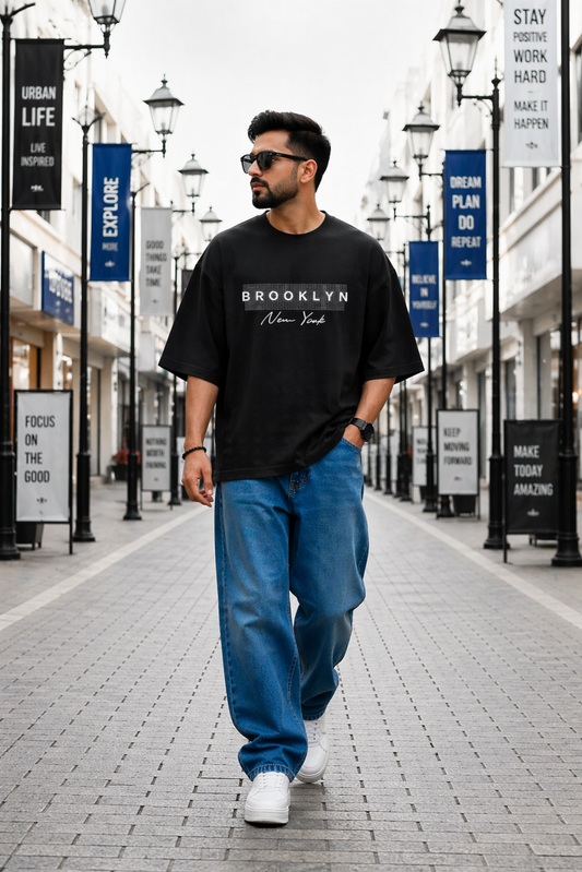 Men Unisex Oversized Hip Hop Premium T-Shirt (220GSM)