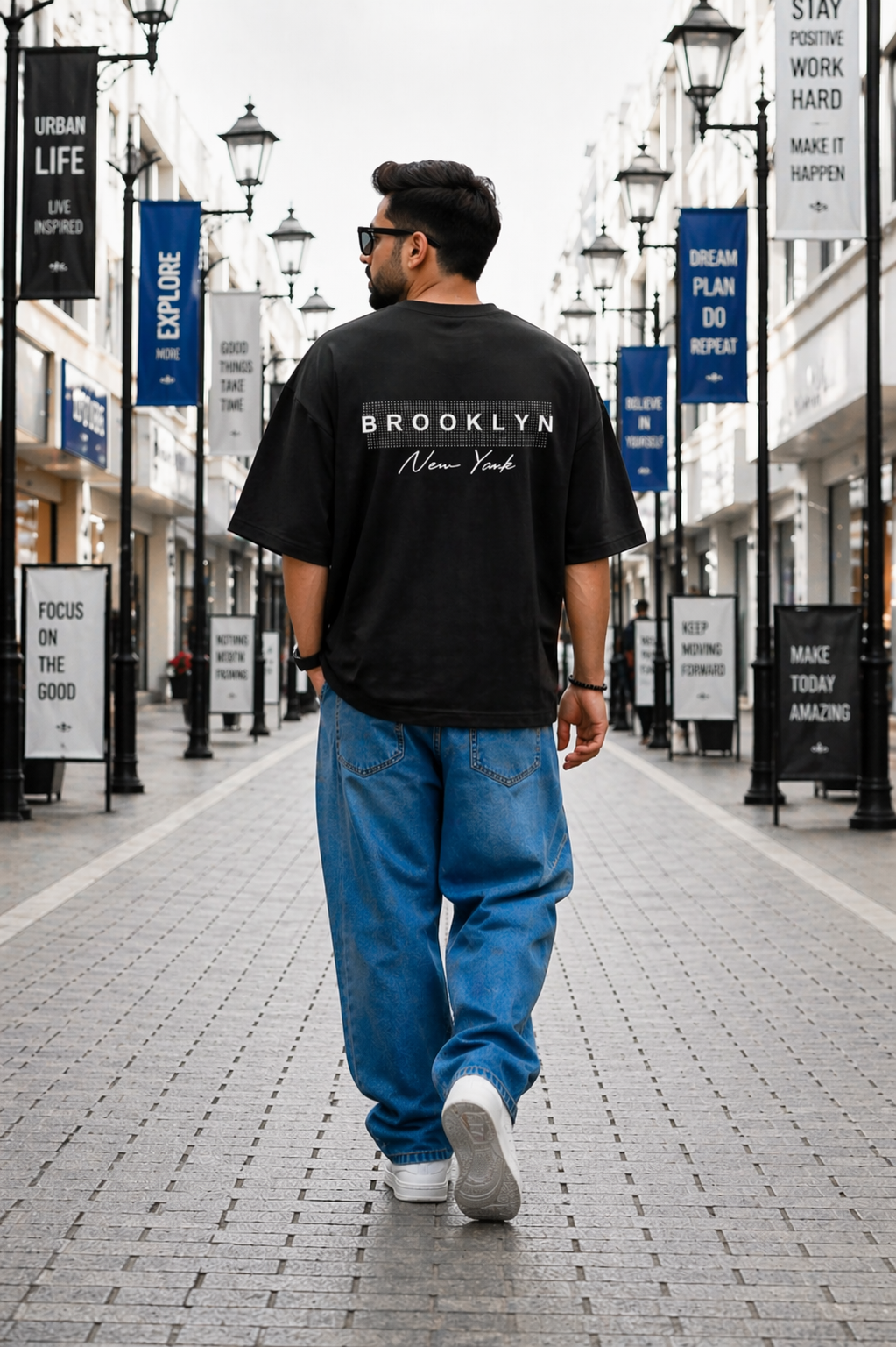 Men Unisex Oversized Hip Hop Premium T-Shirt (220GSM)