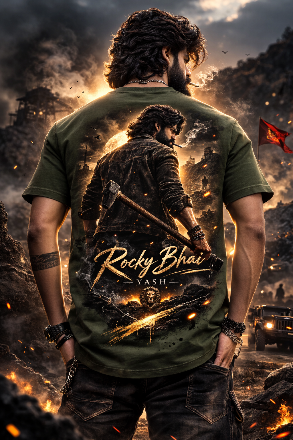 Mens Round Neck Half Sleeves T-Shirt